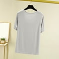 thumbnail image 3 of Womens Mulberry Silk T Shirts Basic Crewneck Short sleeve Tee Tops Blouse Summer Casual Solid Tshirts, 3 of 7