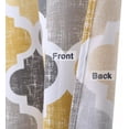 thumbnail image 5 of Haperlare 56"W x 15"L Kitchen Curtain Valances Geometric Cotton Blend Blackout Short Valance for Cafe Bathroom, Yellow Gray, 5 of 6