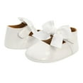 thumbnail image 1 of Baby Girl Princess Flats Ribbon Bow Decor Non-Slip Soft Sole Shoes Princess Fashion, 1 of 8