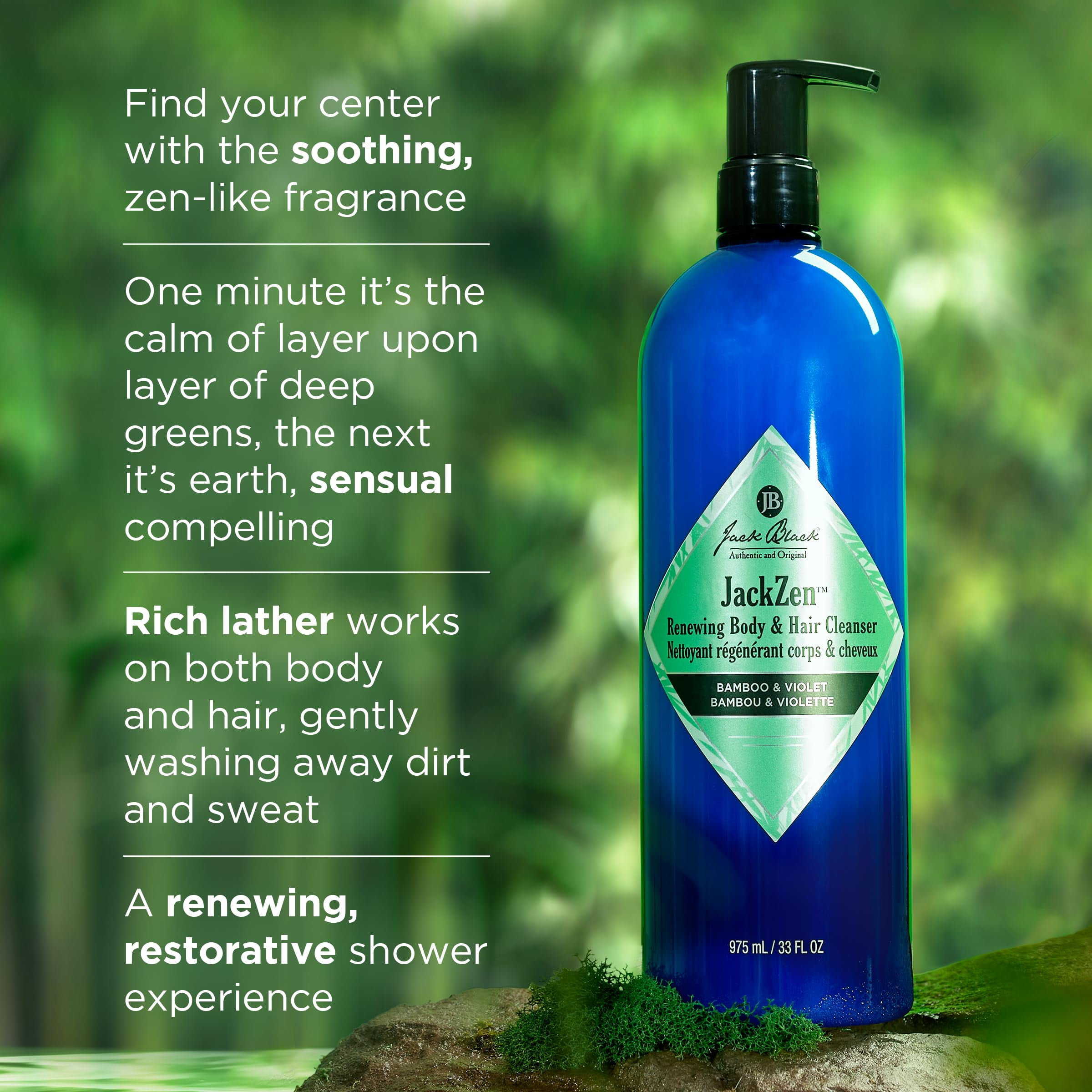 Jackzen Cleanser For Body & Hair, 33oz