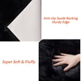 thumbnail image 3 of Jingle bears Fluffy Shag Area Rug Black 3x5 Plush Soft Fuzzy Rug Washable Faux Fur Rug for Bedroom Living Room Nursery Rectangle, 3 of 6