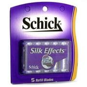 Warner Lambert Schick Silk Effects Refill Blades, 5 ea