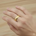 thumbnail image 5 of Aonejewelry 14K Solid Yellow Gold 6MM Plain Men's and Women's Wedding Band Ring, 6, 5 of 6