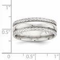 thumbnail image 4 of 925 Sterling Silver 6mm Polished Fancy Band Size 11, 4 of 4