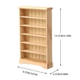 thumbnail image 5 of YIFAEUX Dollhouse Mini Bookcase Shelf 1/12 Scale White Modern Living Room Furniture for Dolls House Library Office Decor Miniature Wood Display Stand, 5 of 7