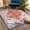 Aqua, Blue, Burgundy / New Bodrum, variant on Hauteloom New Bodrum Oriental, Traditional Hallway, Kitchen Runner Rug - Colorful Floral Medallion Long Carpet - Vintage Distressed - Orange, Red, Purple, Dark Blue - 2'7" x 7'3"