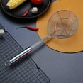thumbnail image 3 of ReaNea Rainbow Kitchen Strainer Spider Skimmer Spoon for Cooking, Stainless Steel Pasta Tomato Food Strainer Ladle for Frying, 3 of 8