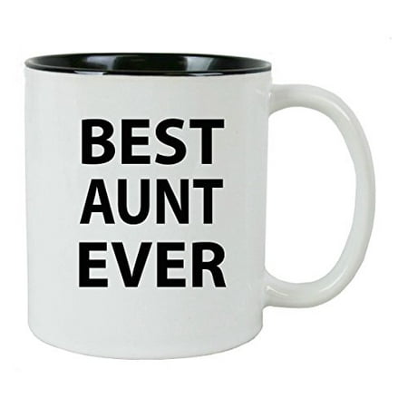 Best Aunt Ever 11 oz Ceramic Coffee Mug with FREE Gift Box - Great Gift for Birthdays or Christmas Gift for Mom Sister Aunt