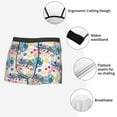thumbnail image 3 of Susaid Colorful Chameleons Print Men's Mesh Boxer Briefs Cooling Breathable Sports Underwear Wide Waistband Boxer Briefs W/Fly-Small, 3 of 5