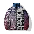 thumbnail image 5 of Chaqueta holgada de moda, abrigo de invierno para hombre, ropa informal cálida de algodón para hombre, chaqueta de algodón con estampado de calavera gótica, ropa de calle Harajuku, 5 of 5