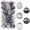 Black, variant on Sea Team 60mm/2.36" Shatterproof Clear Plastic Christmas Ball Ornaments Set with Glitter Painting, Transparent, See-Through, Crystal Baubles, Xmas Tree Decorations (30 Counts, Champagne)