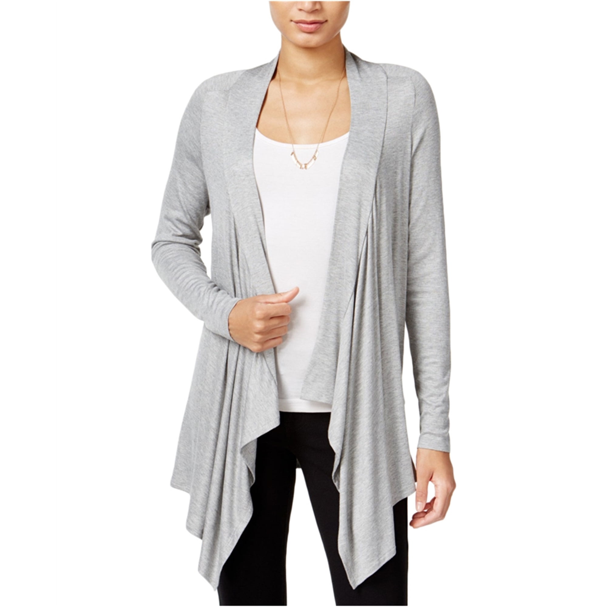JUSTYOUROUTFIT  WOMENS/LADIES RIB  WATERFALL OPEN CARDIGAN ONE SIZE C2129 