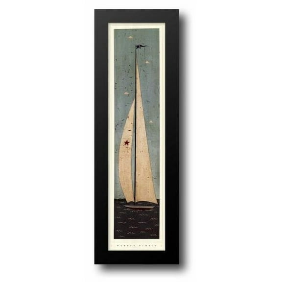 Nautical III 11x32 Framed Art Print by Kimble, Warren