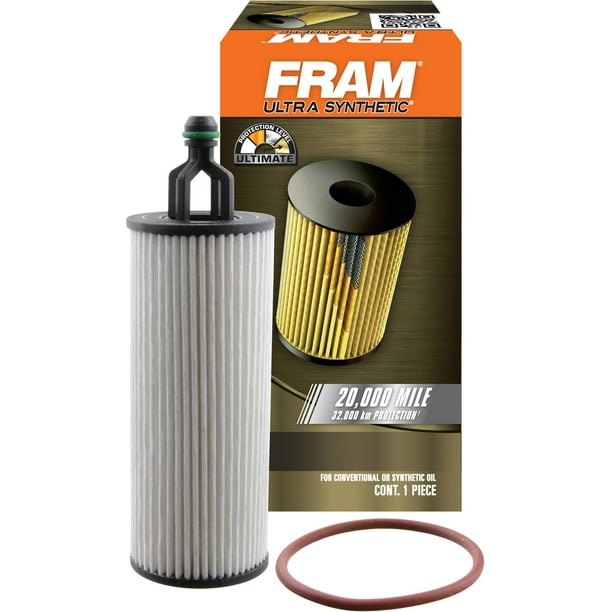 FRAM Ultra Synthetic Filter XG11665, 20K mile Change Interval Oil