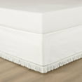thumbnail image 3 of Lush Decor Boho Fringe 15-Inch Tailored Drop Easy Fit Bedskirt Pure White Single Queen 60X80+15, 3 of 11