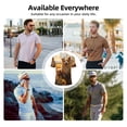 thumbnail image 5 of Sikiie Pastoral Sunflower Corgi Print Men's Short-sleeved POLO Shirts, Button-down Shirts and T-shirts are Suitable for Vacation, Leisure and Business-Small, 5 of 6