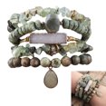 thumbnail image 2 of Fogun Handmade Natural Stone Bracelet Beads Bracelet Adjustable Bracelet Unisex Charm Bracelet Suitable for All Wrist Sizes, 2 of 2