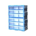 thumbnail image 3 of Mornei Drawers Storage Cabinet Organizer Container Wall Mounted Practical Tools Box for Blue 18 Drawers, 3 of 9
