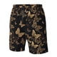 thumbnail image 4 of Balery Modern Golden Butterfly Traje de Baño Estilo Hawaiano para Hombre, Shorts de Secado Rápido con Bolsillos-XX-Large, 4 of 6