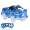 thumbnail image 3 of Remote Control Track Cars with 6 LED Light Up and Music, Cars Toy Glow in The Dark Compatible with Most Tracks, Fun Toy for Children to Stimulate Imagination, 3 of 7