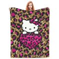 thumbnail image 7 of Hello Kitty Fleece Blanket Super Soft Cozy Throw Blanket 80"X60", Lightweight Fuzzy Comfy Flannel Blanket Warm Plush Throw Blankets For Couch, Sofa, Bed, 7 of 7