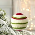 thumbnail image 4 of Adorno Navideño de Bola de Lana de 7 Cm, Kit de Decoración Navideña Diy | Patrones de Copos de Nieve Festivos Hechos a Mano | Decoración Ligera y Suave de Lana para Árbol de Navidad | Adornos para Co, 4 of 6