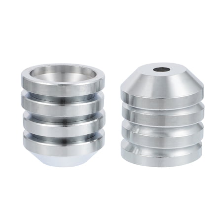 MLINS 8 PCS Speaker Isolation Stand Speaker Mount Speaker Amplifier Stand 6X6CM Silver