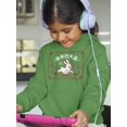 thumbnail image 2 of Prosperity Rabbit Banner Hoodie Juniors -Image by Shutterstock,  Large, 2 of 4