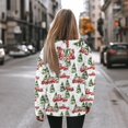 thumbnail image 3 of FOR U DESIGNS Christmas Tree Women's Lightweight Hooded Sweaters Hoodies Pullover Sweatshirts Size 2XL Oversized Sweatshirt for Women Loose Fit Long Sleeve Hoodie Graphic, 3 of 7