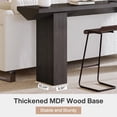 thumbnail image 5 of Tribesigns 62.99-Inch Long Sofa Console Table, Farmhouse Wooden Narrow Behind Couch Table, Accent Entryway Table for Entrance, Hallway, Living Room (Black), 5 of 5