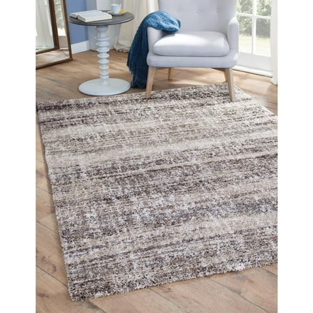 Granada Zayn Olefin Shag Beige/ Brown/ Ivory Area Rug