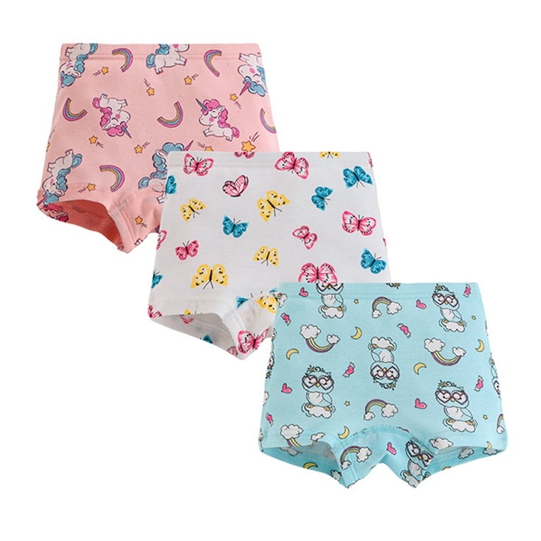 Baby Boys Girls Underwear, Cotton Briefs Soft Breathable Printed Panties 2-10Y  3pcs/lot 