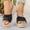 Black, variant on Orthopedic Espadrille Wedge Sandals for Women, Non-slip Sole Bow Slip-on Shoes, Comfortable Breathable Summer Wedge Slides Black 36