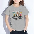thumbnail image 2 of EnJoCho Kids' Easter Rabbit Graphic T-Shirt Toddler Baby Girl T Shirts Short Sleeve Tee Shirts Easter Graphic Baby Bunny Tshirt Easter Clothes Vest Shirt Top Girls' Bunny Pattern Short Sleeve Tee, 2 of 8