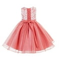thumbnail image 3 of Ekidsbridal Lace Organza Flower Girl Dress Princess Gown for Toddlers Birthday Party Pageant Ballroom Dance 186 M, 3 of 3