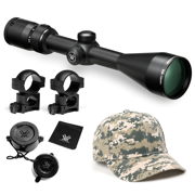 Vortex Optics Diamondback 3.5-10x50 SFP Riflescope Dead-Hold BDC Reticle, 1inch with Rings and Hat