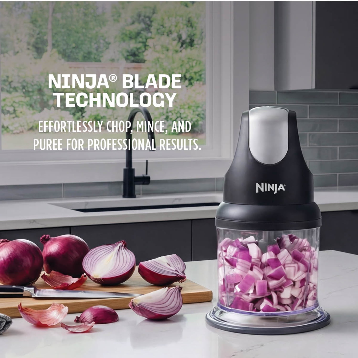 Ninja Express Chop Electric Food Processor NJ100WM for Chopping