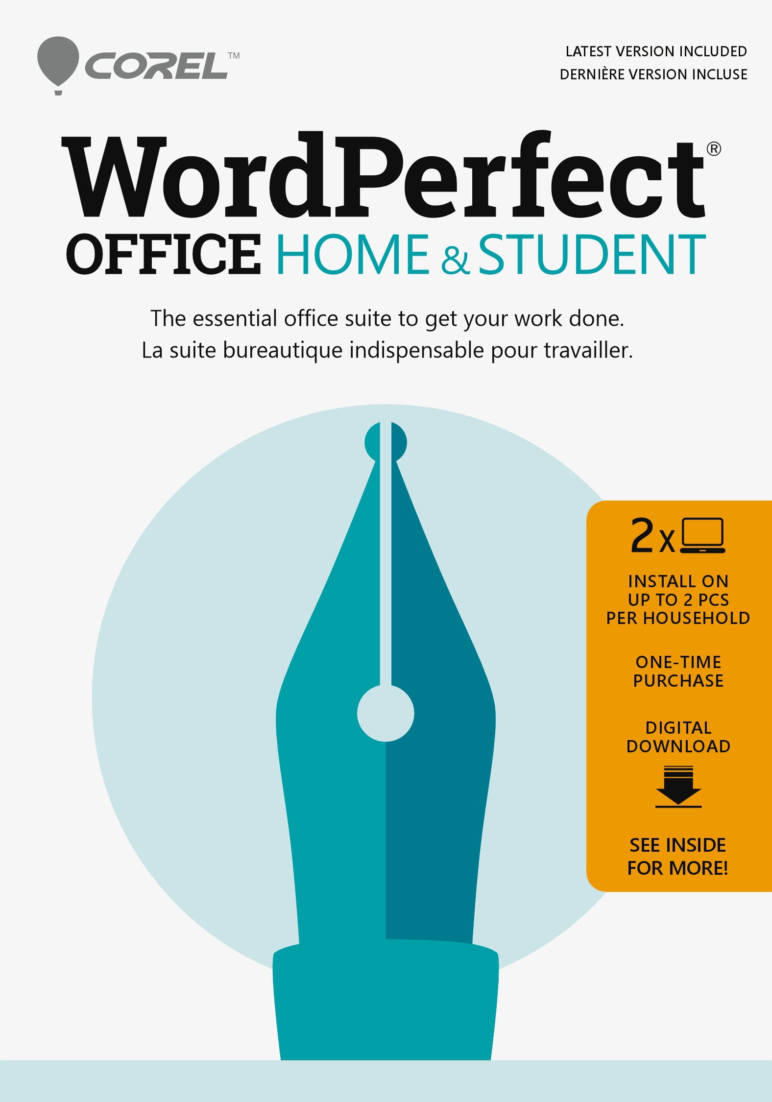 Corel WordPerfect Office Home & Student [Digital Download]