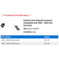thumbnail image 2 of Canister Vent Solenoid Connector - Compatible with 2000 - 2005 Ford Excursion 2001 2002 2003 2004, 2 of 2