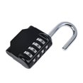 thumbnail image 2 of [2 Piezas] Candado de Combinación de 4 Dígitos, Cerradura de Combinación Impermeable, Cierre de Combinación Impermeable de Metal y Acero Chapado (Negro) Sincero Electrónica, 2 of 5