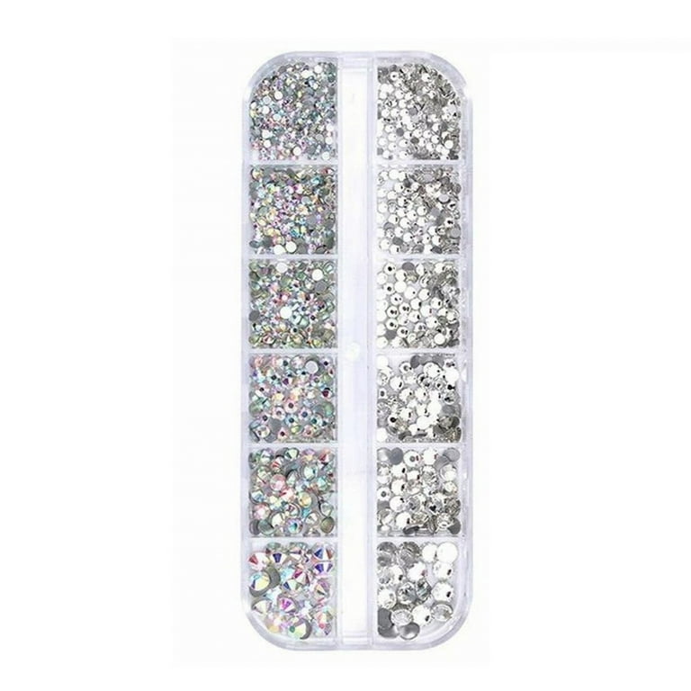 pack White AB Nail Rhinestones Horse EyeWaterdropCrystal Glitter Nail Stones  DIY 3d Design Art Decorations1899370 From Bmiv, $23.29