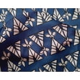 thumbnail image 4 of oneOone Silk Tabby Fabric Floral & Triangle Block Printed Craft Fabric BTY 42 Inch Wide, 4 of 4