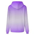 thumbnail image 3 of Women Fashion Solid Hooded Drawstring Sweatshirt With Pocket Casual Comfortable Pullover, 3 of 4