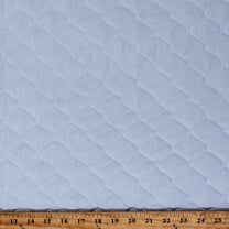Single-Face Quilted Baby Blue 43" Wide Poly Cotton Blend Fabric by the Yard (262-2025)