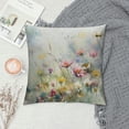 thumbnail image 2 of PHYHOO Spring Summer Floral Throw Pillow Covers  Colorful Wildflower Outdoor Pillows Cover Watercolor Flowers Rustic Farmhouse Linen Decorative Cushion Case for Couch Bed Decor, 2 of 5