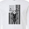 thumbnail image 4 of Inktastic Distressed Motorcycle Flag Long Sleeve T-Shirt, 4 of 5