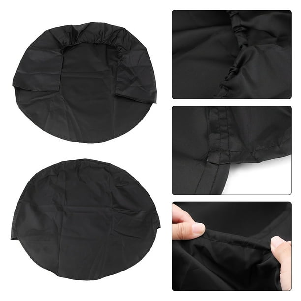 Cubierta del neumático, 4pcs 32 pulgadas Cubiertas de llantas de rueda Cubiertas de protección de ruedas en modelos de RV, camiones, automóviles, campistas, remolques u otrosBlack) Khall QC04355-01