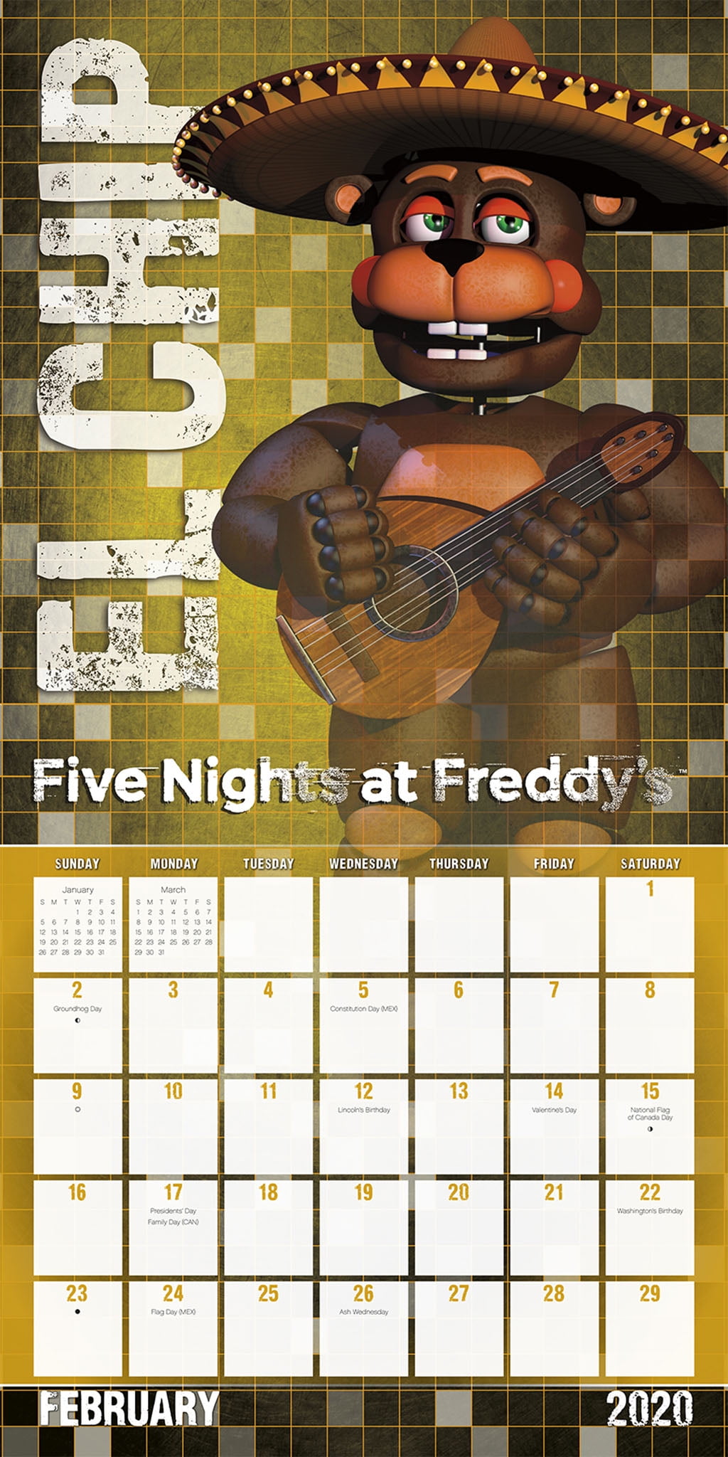 Five Nights At Freddys - Calendari da muro 2020