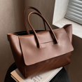 thumbnail image 4 of Bolso grande para mujer, moderno bolso de mano de estilo coreano de gran capacidad, bolso de mano retro para viajeros, 4 of 6