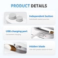 thumbnail image 3 of Mini Scelleuse de Sacs 2-en-1 2025 avec Coupeur, Stockage Alimentaire Rechargeable (2, Rose), 3 of 8